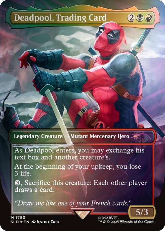 Deadpool, Trading Card - Rainbow Foil