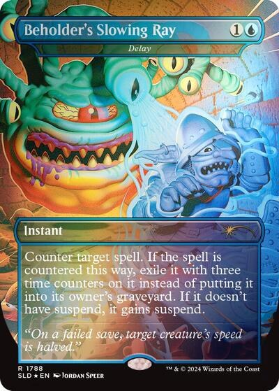 Beholder's Slowing Ray - Delay - Rainbow Foil