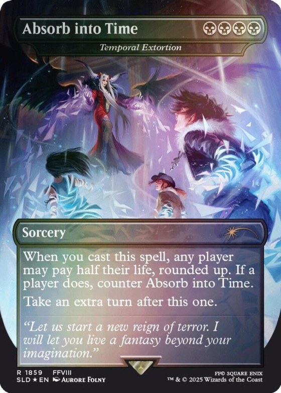 Absorb into Time - Temporal Extortion - Rainbow Foil