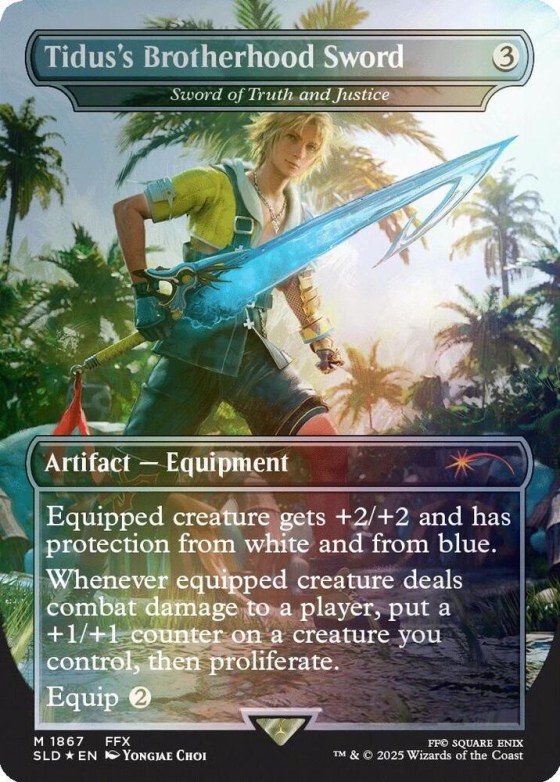 Tidus's Brotherhood Sword - Sword of Truth and Justice - Rainbow Foil