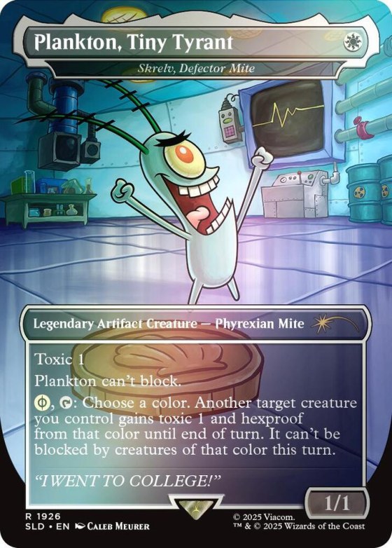 Plankton, Tiny Tyrant - Skrelv, Defector Mite - Rainbow Foil