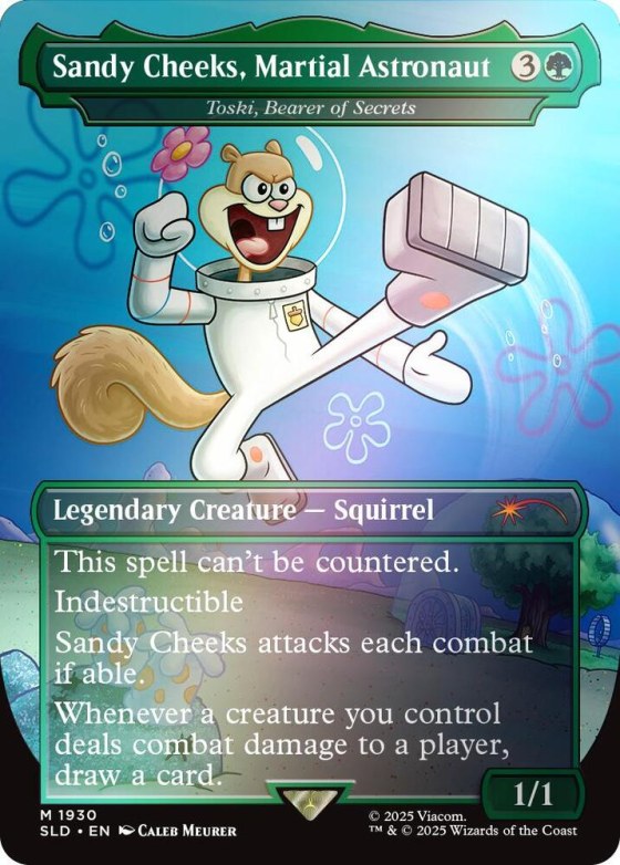 Sandy Cheeks, Martial Astronaut - Toski, Bearer of Secrets - Rainbow Foil