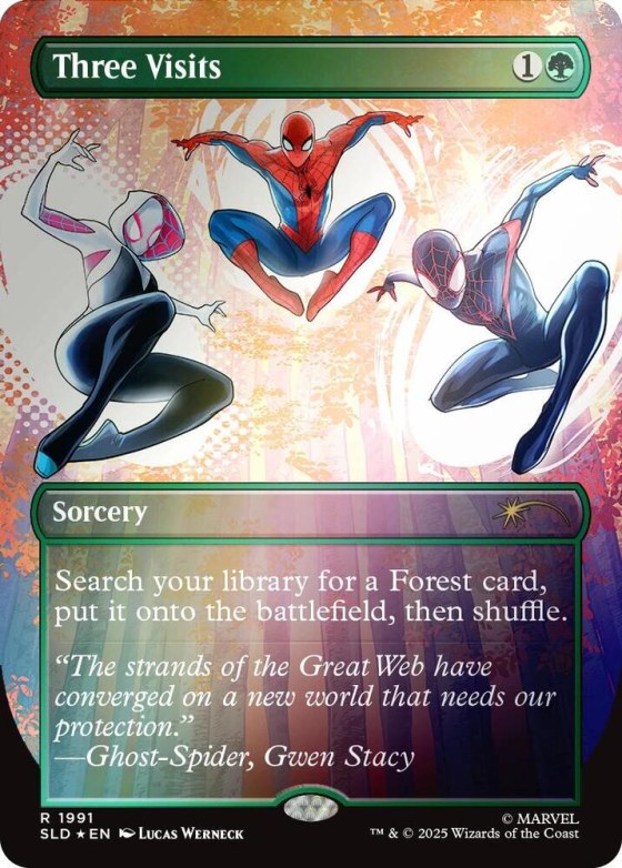 Three Visits - Rainbow Foil