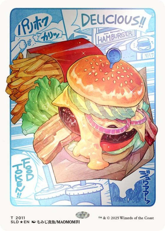 Food Token - Rainbow Foil