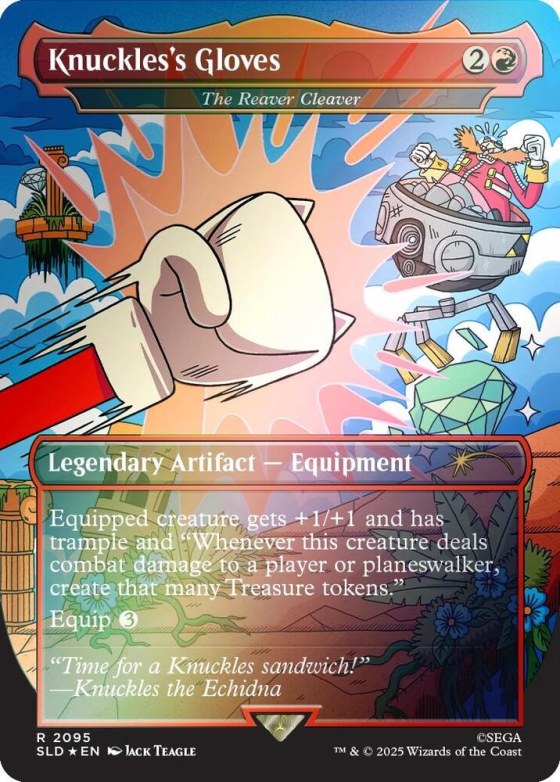Knuckles's Gloves - The Reaver Cleaver - Rainbow Foil