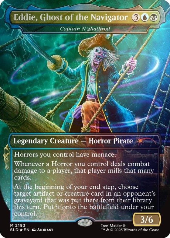 Eddie, Ghost of the Navigator - Captain N'ghathrod - Rainbow Foil