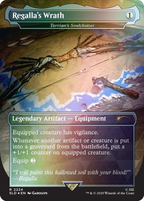 Regalla's Wrath - Tarrian's Soulcleaver - Rainbow Foil
