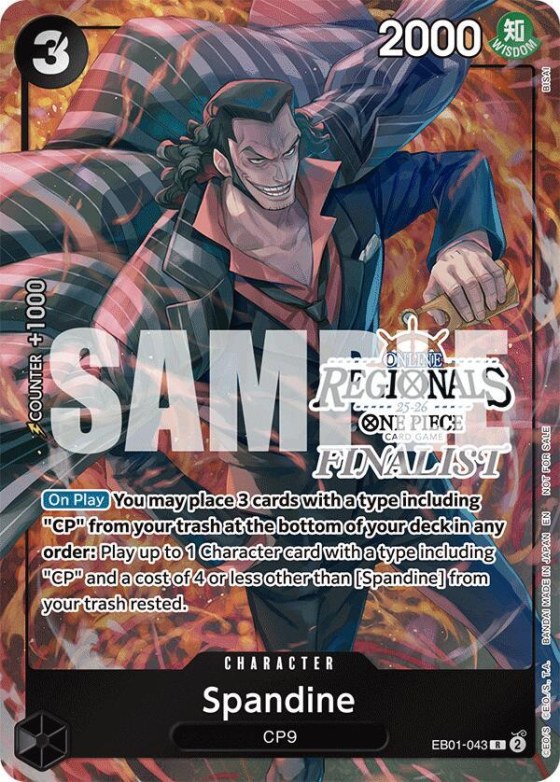 Spandine - Online Regional Finalist Card 