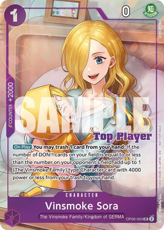 Vinsmoke Sora - Cs 25 26 Top Player Pack Vol 2