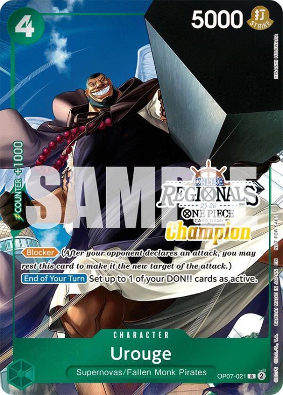 Urouge - Online Regional Champion Card 