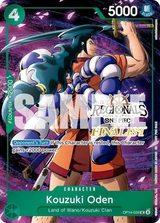Kouzuki Oden - Regionals Finalist Card Set 26