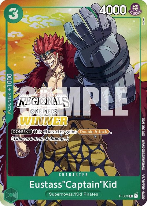 Eustass"Captain"Kid - Offline Regional 2024 Vol 2 Wi