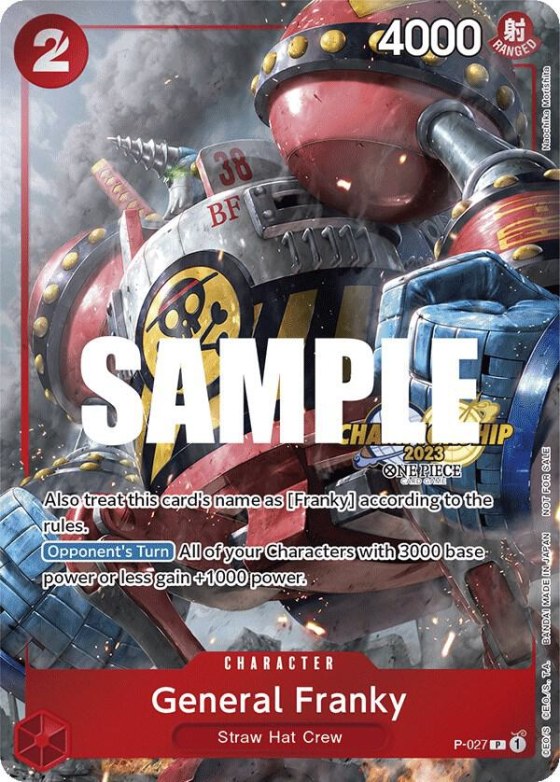 General Franky - Cs 2023 Event Pack