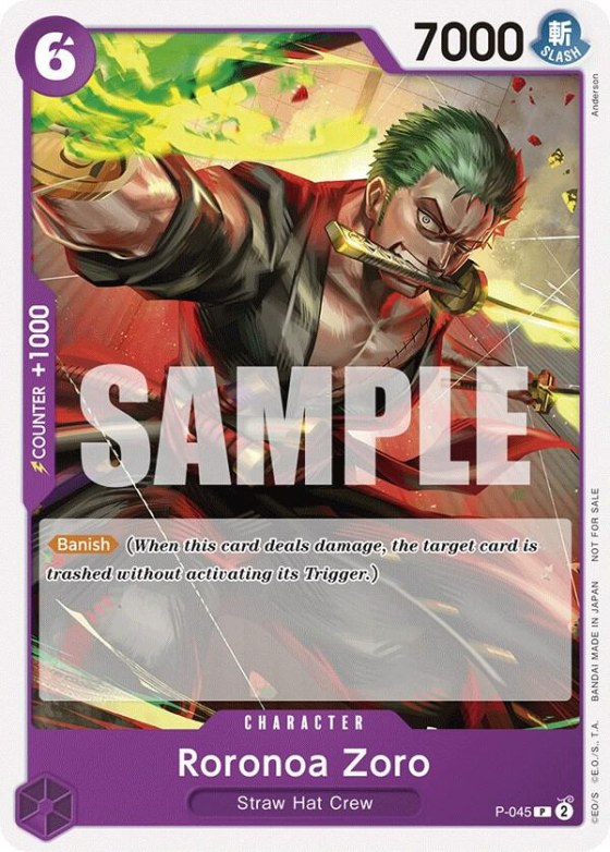 Roronoa Zoro - Op 06 Pre Release Tournament P
