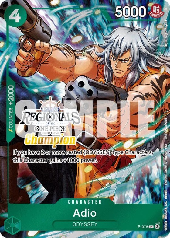 Adio - Online Regional Champion Card 