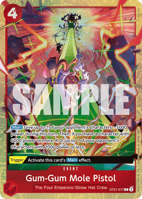 Gum-Gum Mole Pistol - Premium Card Collection Best S