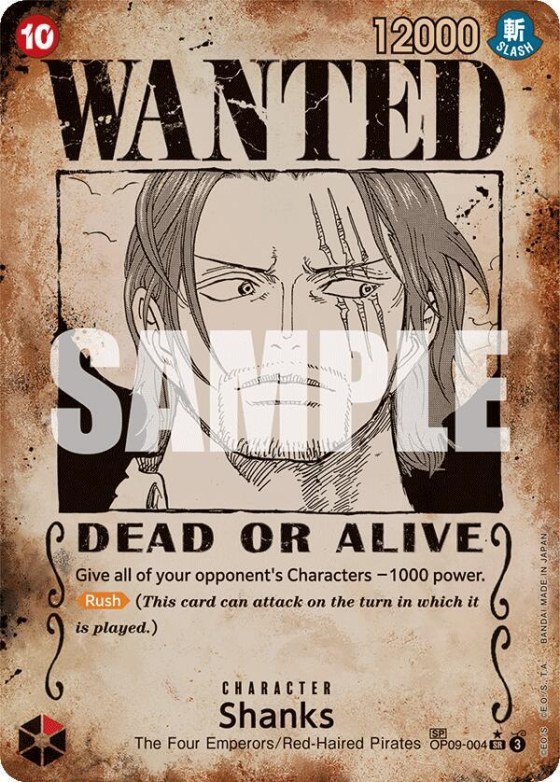 Shanks - Wanted Poster