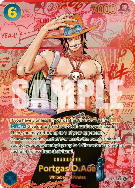 Portgas.D.Ace - Red Super Alternate Art