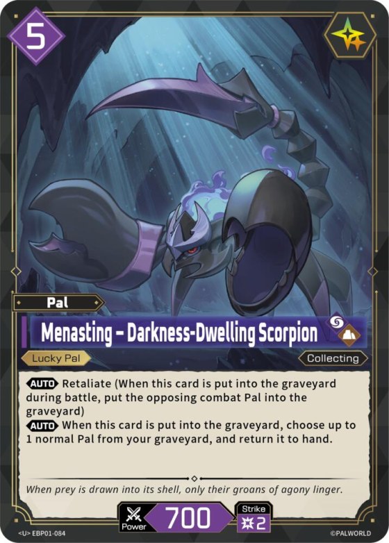 Menasting - Darkness-Dwelling Scorpion