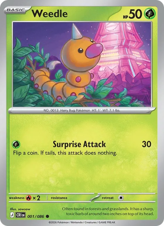 Weedle - Reverse Holo