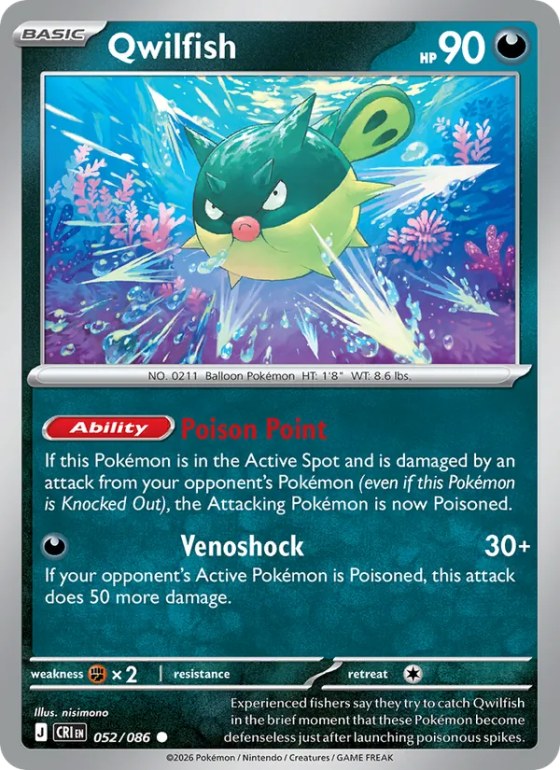 Qwilfish - Reverse Holo