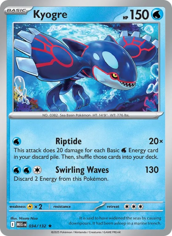 Kyogre - Reverse Holo