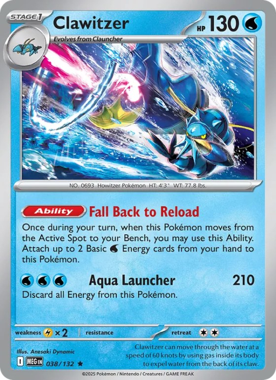 Clawitzer - Reverse Holo