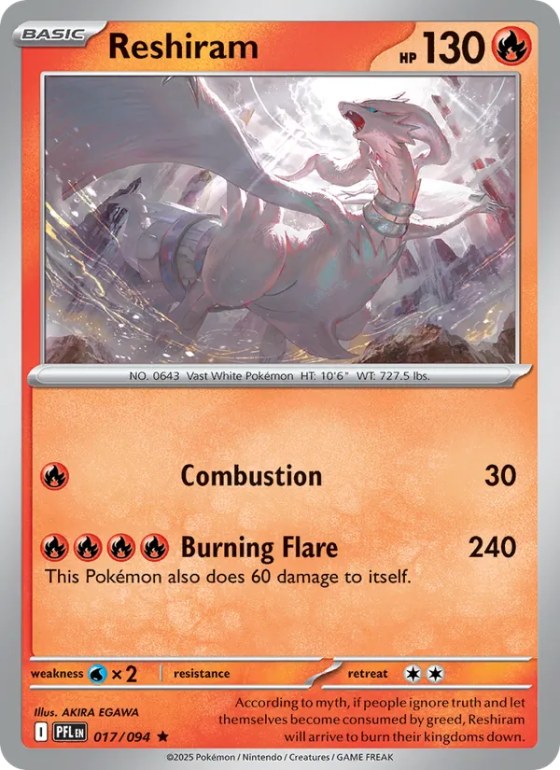 Reshiram - Reverse Holo