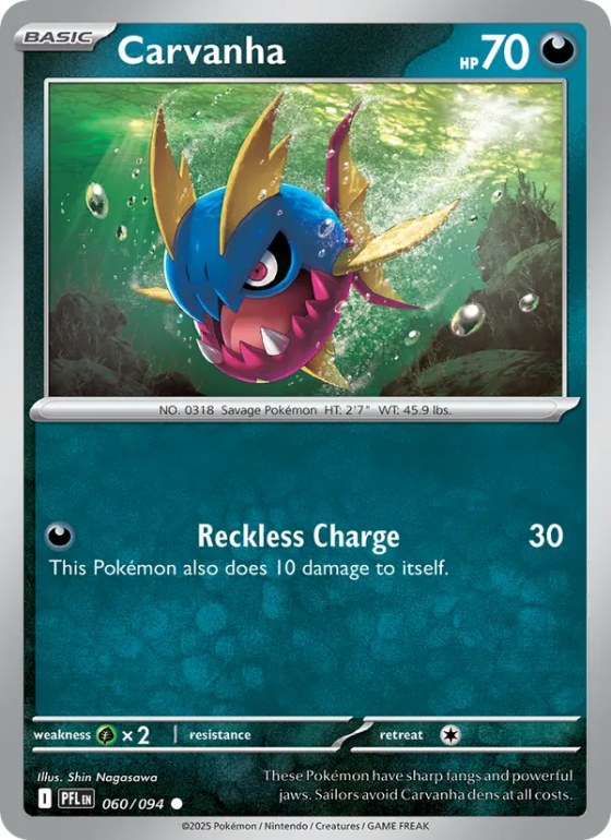 Carvanha - Reverse Holo