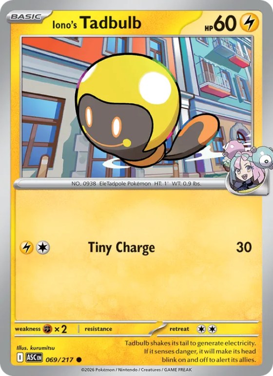 Iono's Tadbulb - Poke Ball