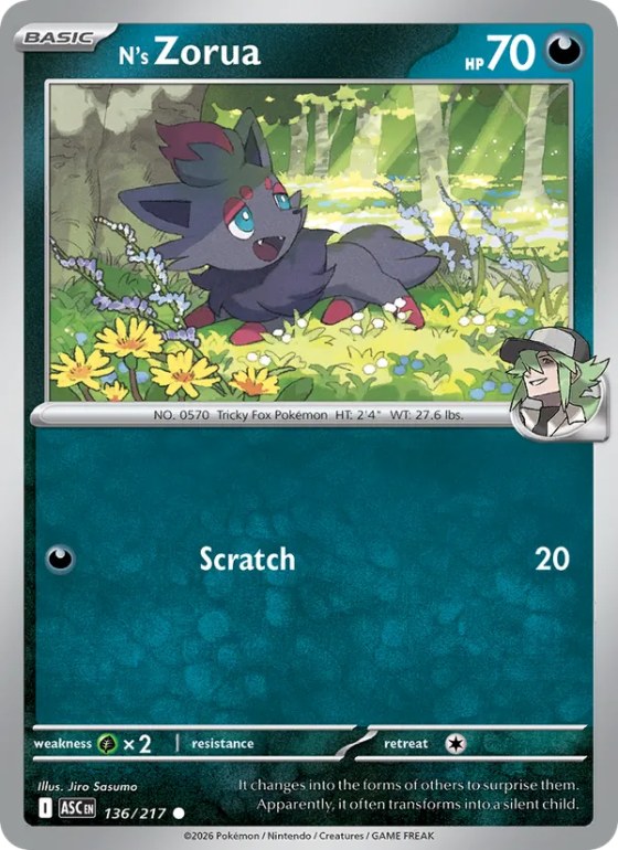 N's Zorua - Energy Symbol Pattern