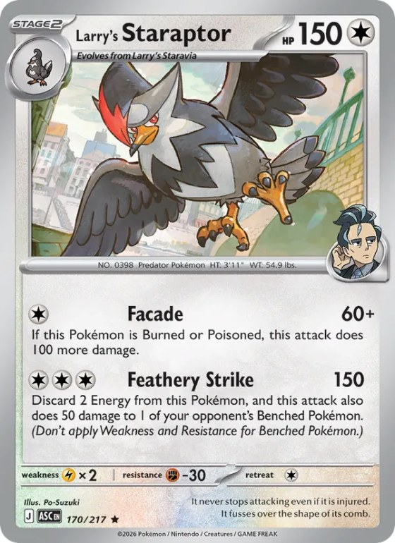 Larry's Staraptor - Energy Symbol Pattern