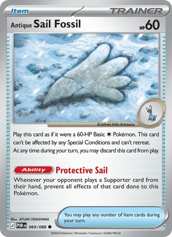 Antique Sail Fossil - Reverse Holo