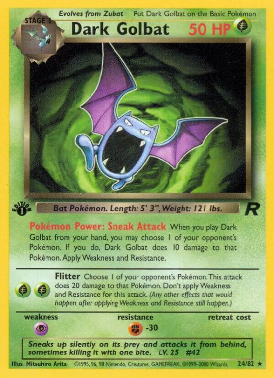 Dark Golbat (24) - 1st Edition