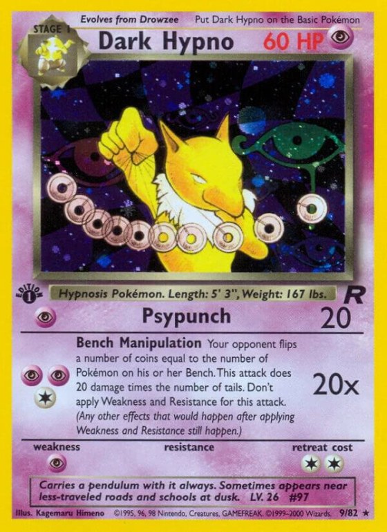 Dark Hypno (9) - 1st Edition Holo