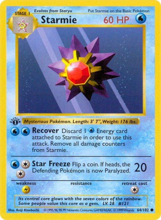 Starmie - 1st Edition