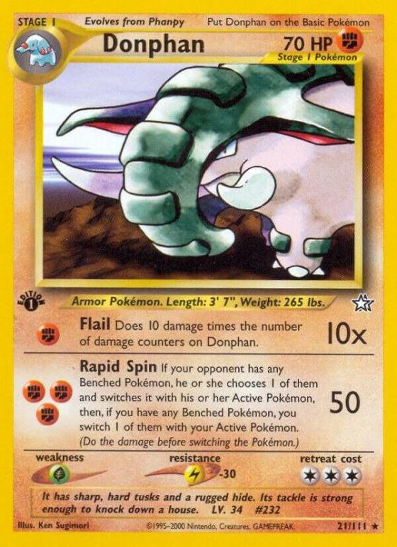 Donphan - 1st Edition