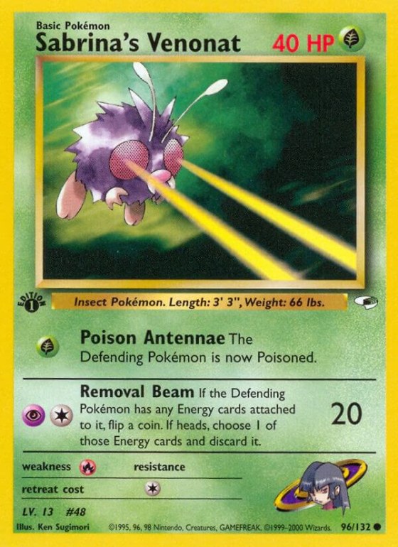 Sabrina's Venonat - 1st Edition