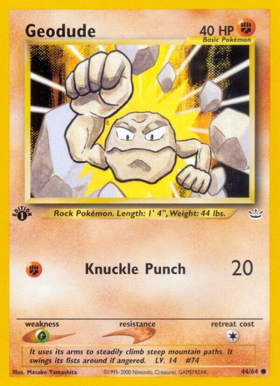 Geodude - 1st Edition