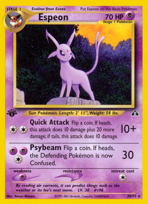 Espeon (20) - 1st Edition
