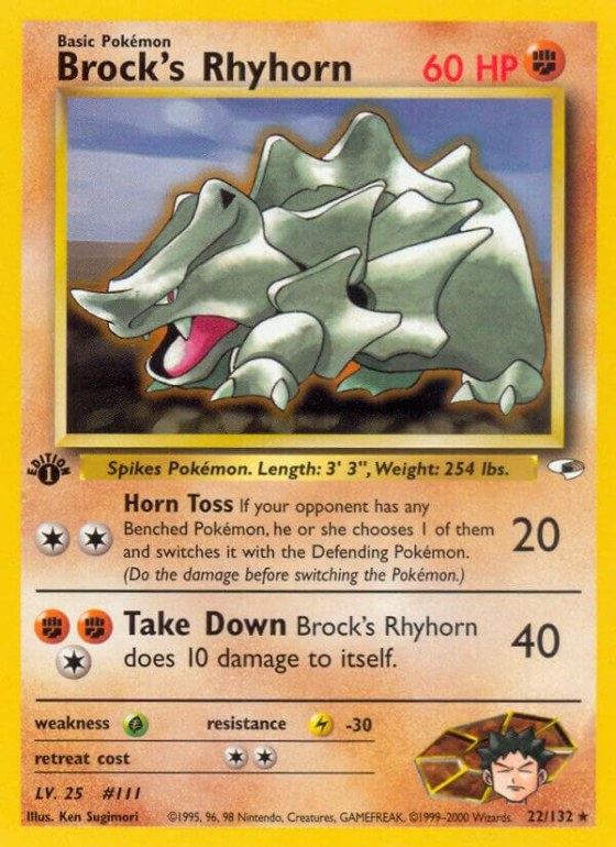 Brock's Rhyhorn (22) - 1st Edition