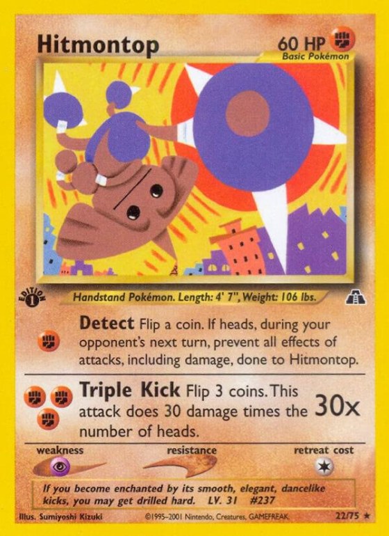 Hitmontop (22) - 1st Edition