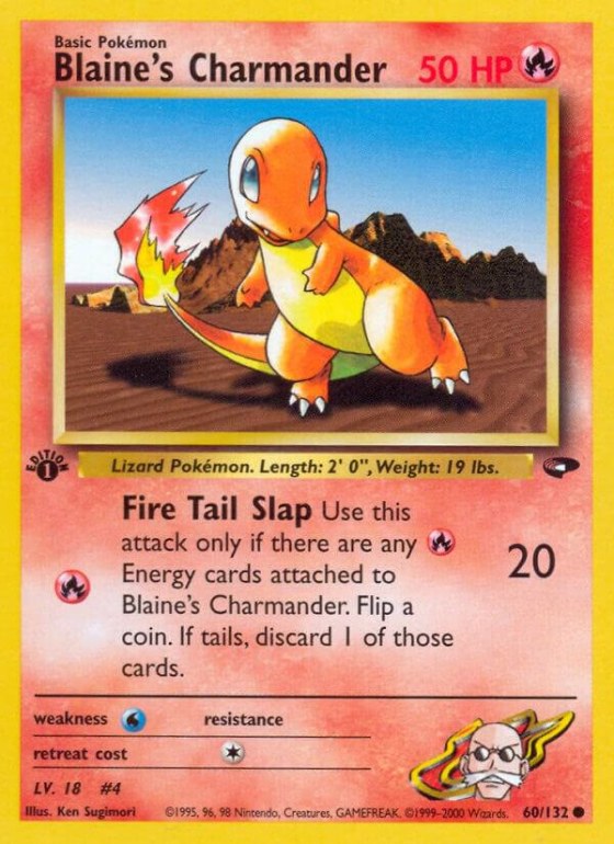 Blaine's Charmander - 1st Edition