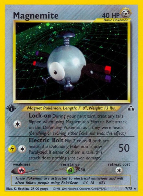 Magnemite (7) - 1st Edition Holo