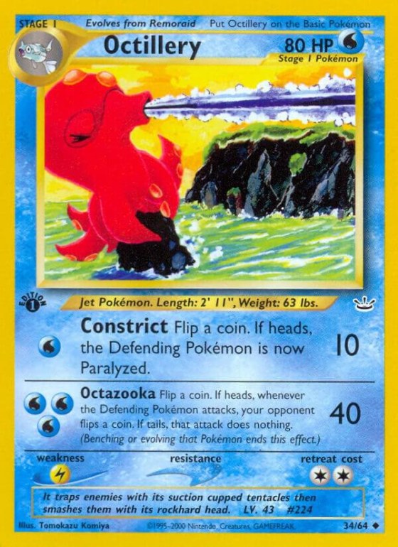 Octillery - 1st Edition