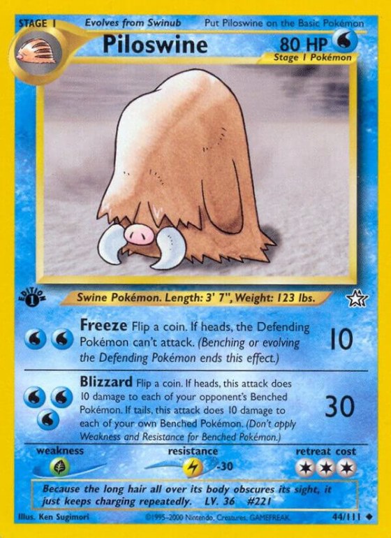 Piloswine - 1st Edition