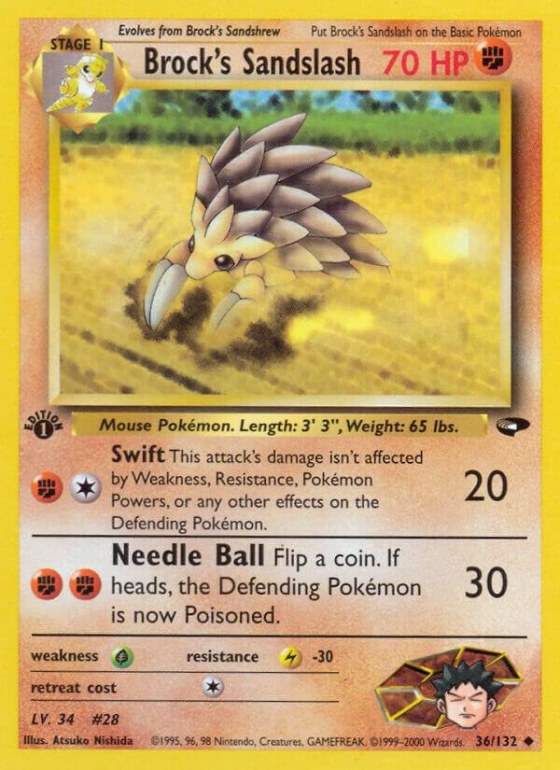 Brock's Sandslash - 1st Edition