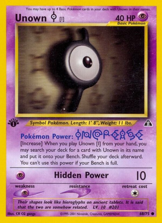 Unown [I] - 1st Edition