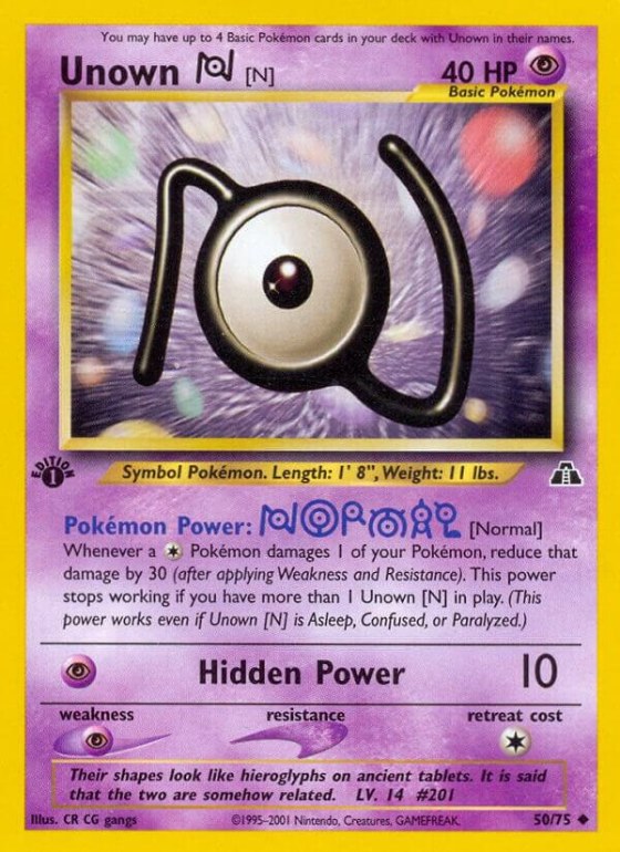 Unown [N] - 1st Edition