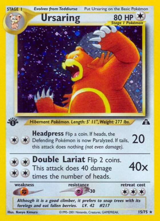 Ursaring (15) - 1st Edition Holo